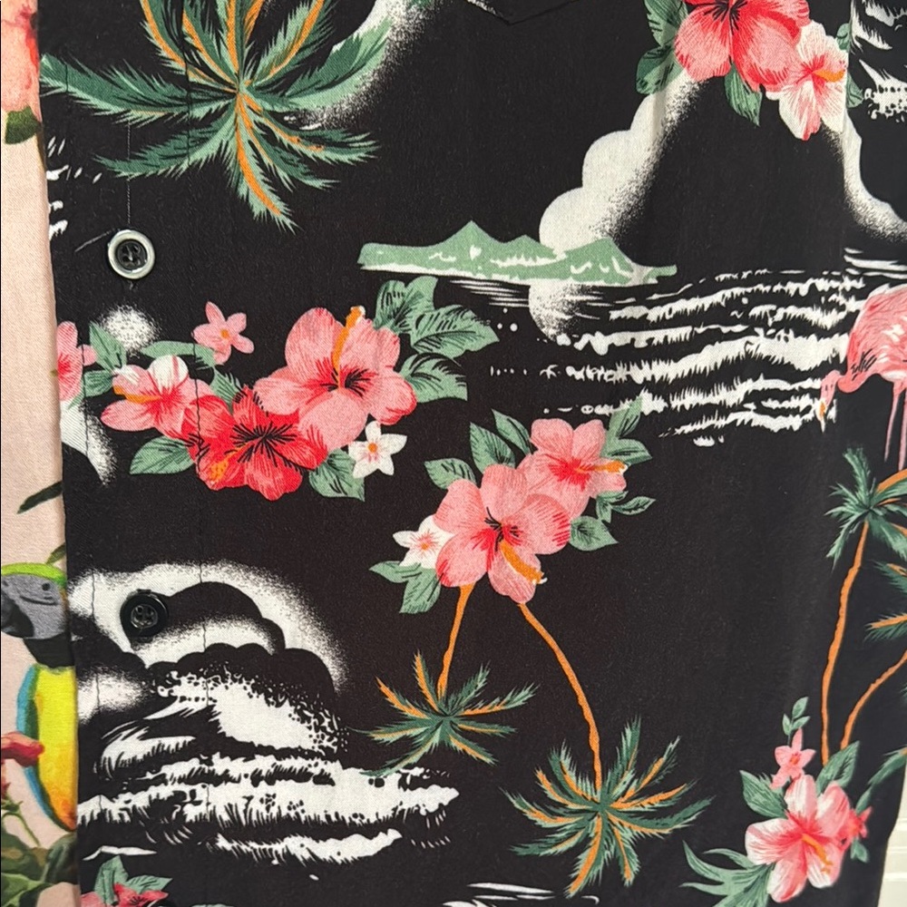 Vintage Smoke Rise NY Men's Hawaiian Shirt Sz M - Picture 6 of 10
